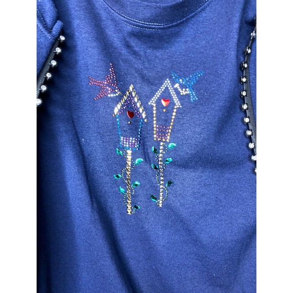 Jerzees Woman Rhinestones Birdhouse Jacket & Shirt Size M - Picture 8 of 16